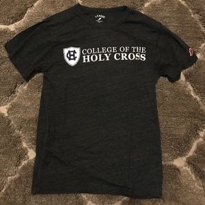 League Unisex Holy Cross Dark Grey T-Shirt Size M